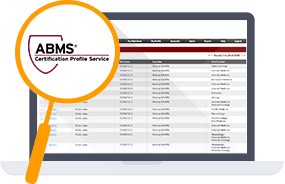 ABMS Certification Profile Service sample screenshot graphic
