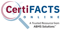 ABMS CertiFACTS logo